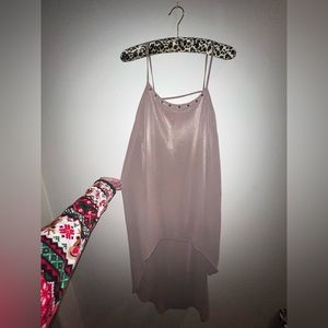 Vintage high/low flowy dress